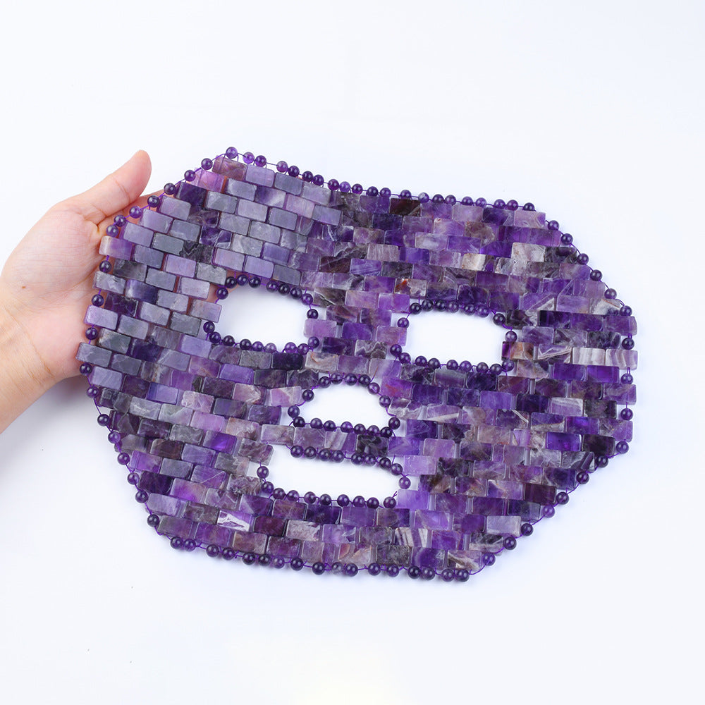 Edelstein Gesichtsmaske Rosen Quarz Gesichtsmaske Aventurin Gesichtsmaske Amethyst Gesichtsmaske Natürliche Kristall Gesichts- und Körpermaske