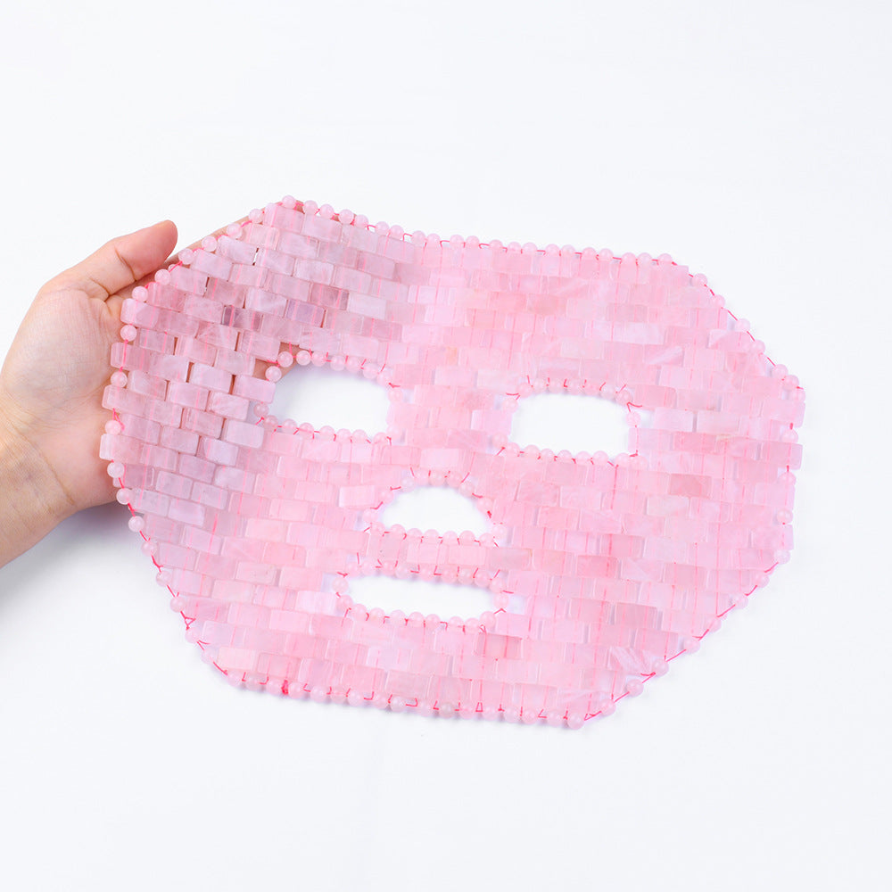Edelstein Gesichtsmaske Rosen Quarz Gesichtsmaske Aventurin Gesichtsmaske Amethyst Gesichtsmaske Natürliche Kristall Gesichts- und Körpermaske