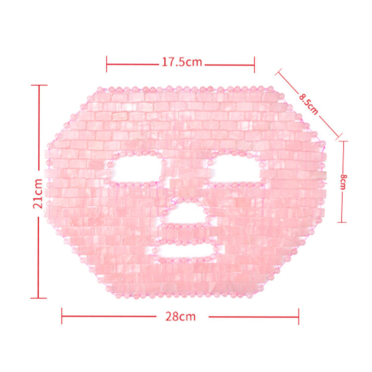 Edelstein Gesichtsmaske Rosen Quarz Gesichtsmaske Aventurin Gesichtsmaske Amethyst Gesichtsmaske Natürliche Kristall Gesichts- und Körpermaske