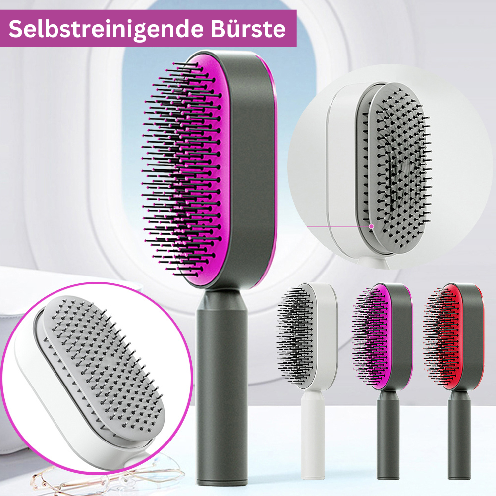 Selbstreinigende Haarbürste Self Cleaning Hair Brush Hochmoderne Haarbürste