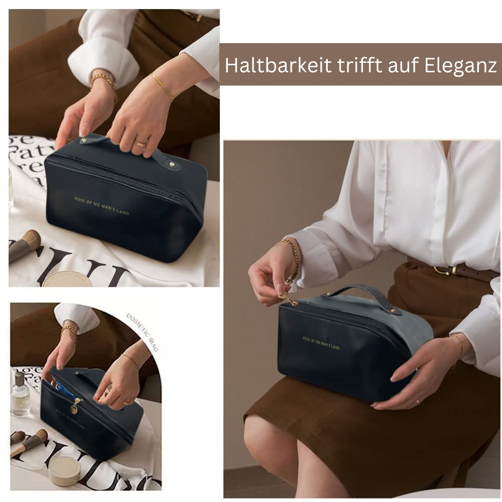 Kosmetiktasche Kosmetik Make-Up Tasche Necessaire Vielseitige Reisetasche Doppelfach Tasche